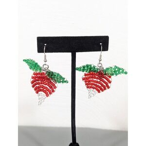 Luna Lovegood Radish Earrings Glass Beads Harry Potter